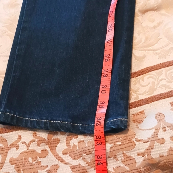 Earl Jeans Slim Boot Cut Blue with Embellished Pockets sz 12 - Picture 9 of 10